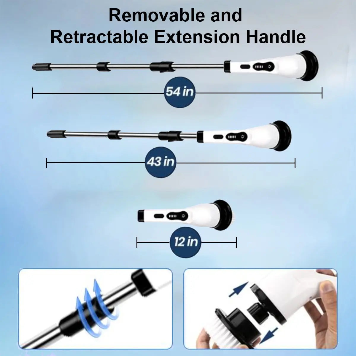 Revolutionize Your Cleaning Routine with the Cordless Electric Spin Scrubber for Effortless Bathroom & Kitchen Cleaning