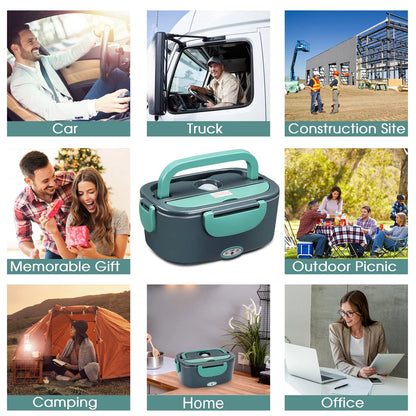 Revolutionary 3-In-1 Electric Lunch Box: Your Portable Food Warmer for Car & Home!