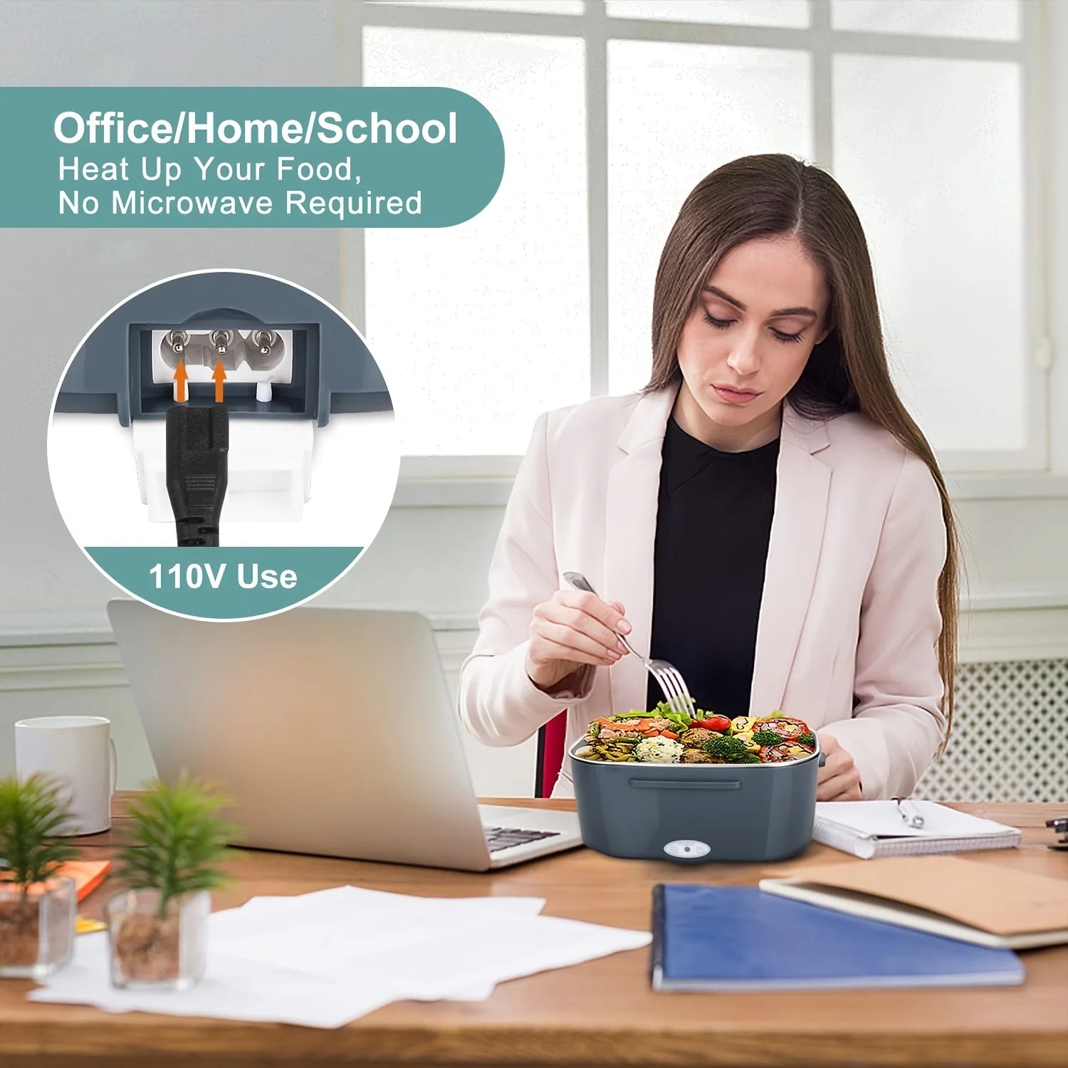 Revolutionary 3-In-1 Electric Lunch Box: Your Portable Food Warmer for Car & Home!