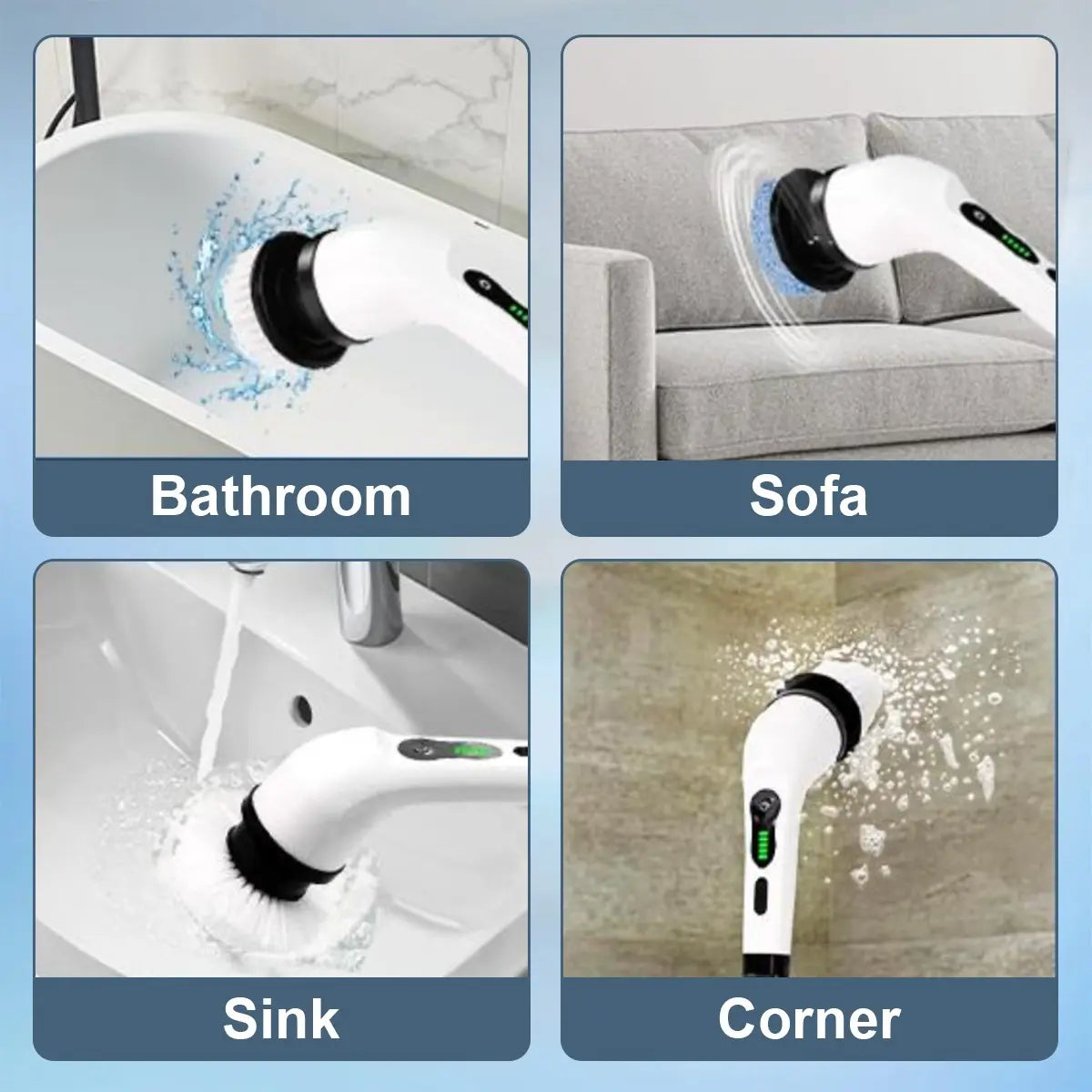 Revolutionize Your Cleaning Routine with the Cordless Electric Spin Scrubber for Effortless Bathroom & Kitchen Cleaning