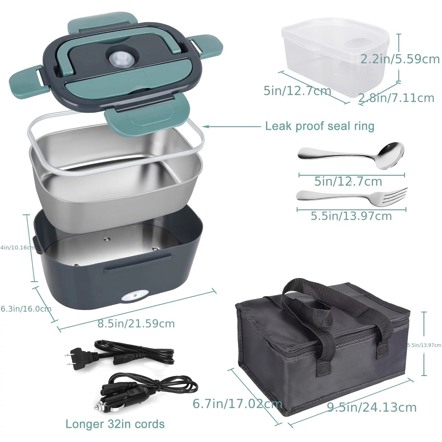 Revolutionary 3-In-1 Electric Lunch Box: Your Portable Food Warmer for Car & Home!