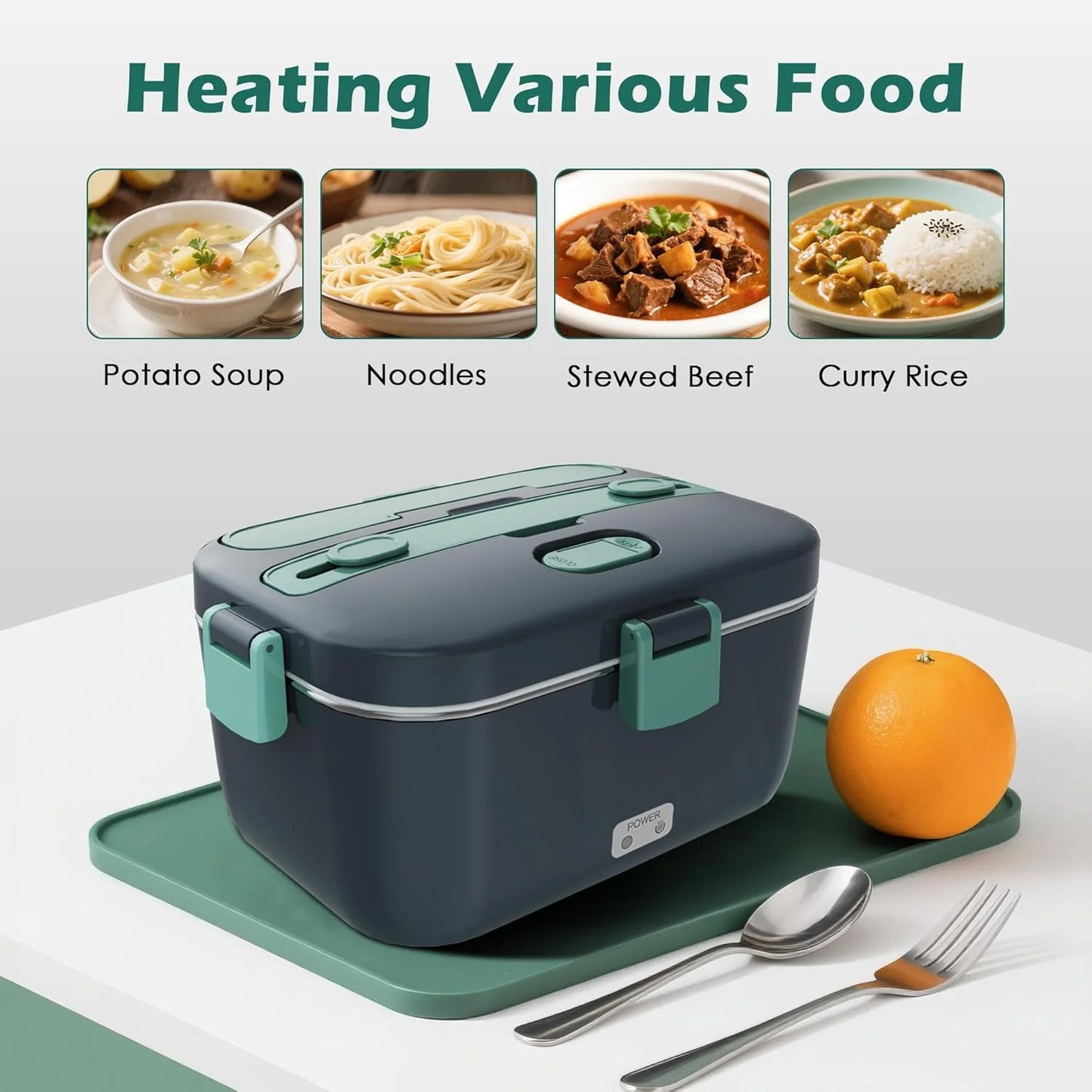 Revolutionary 3-In-1 Electric Lunch Box: Your Portable Food Warmer for Car & Home!