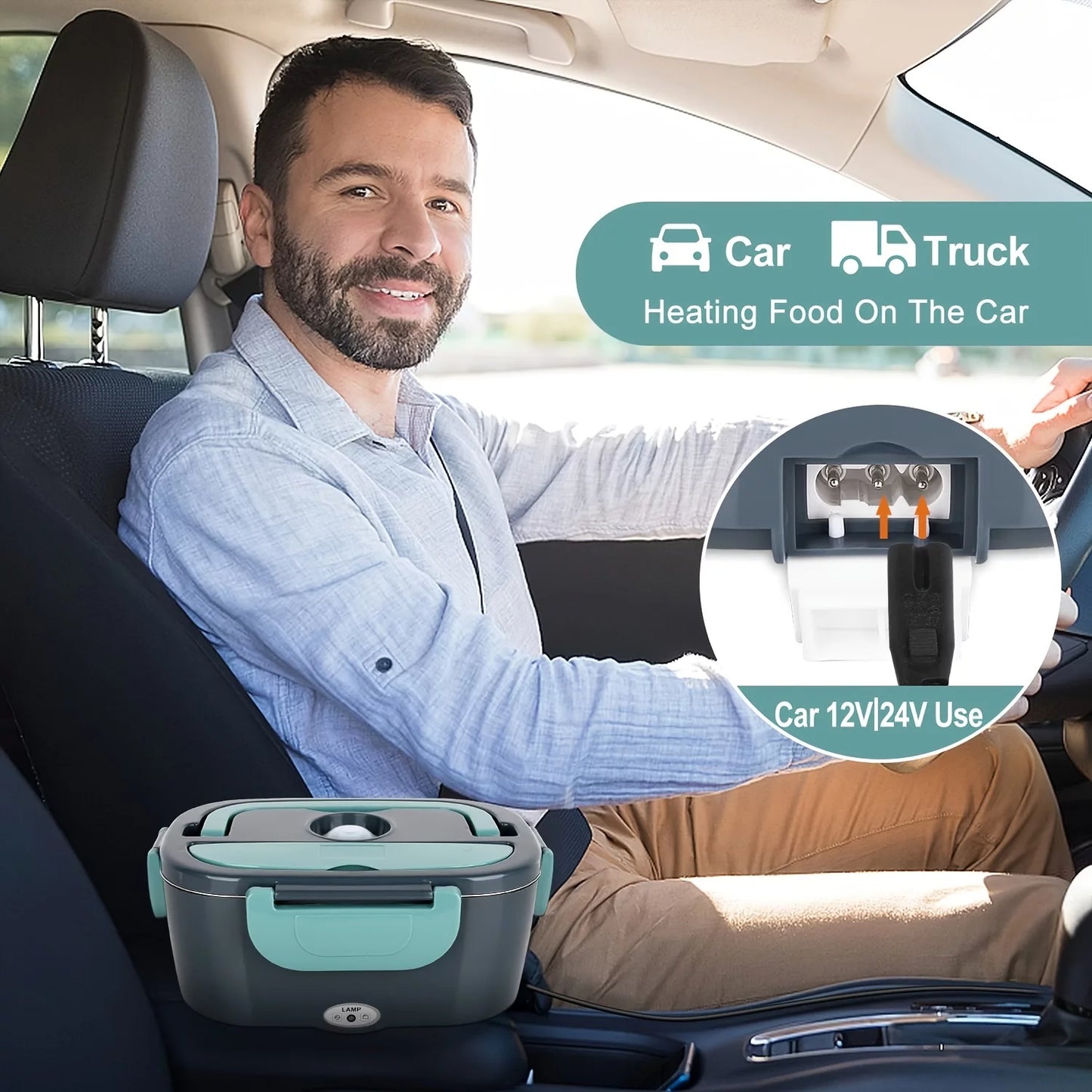 Revolutionary 3-In-1 Electric Lunch Box: Your Portable Food Warmer for Car & Home!