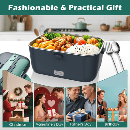 Revolutionary 3-In-1 Electric Lunch Box: Your Portable Food Warmer for Car & Home!