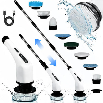 Revolutionize Your Cleaning Routine with the Cordless Electric Spin Scrubber for Effortless Bathroom & Kitchen Cleaning