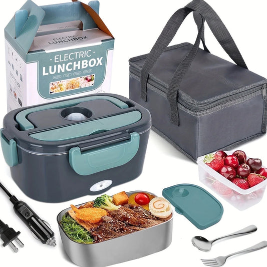 Revolutionary 3-In-1 Electric Lunch Box: Your Portable Food Warmer for Car & Home!